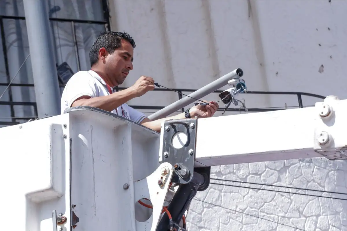 cámaras en el Centro de Puebla