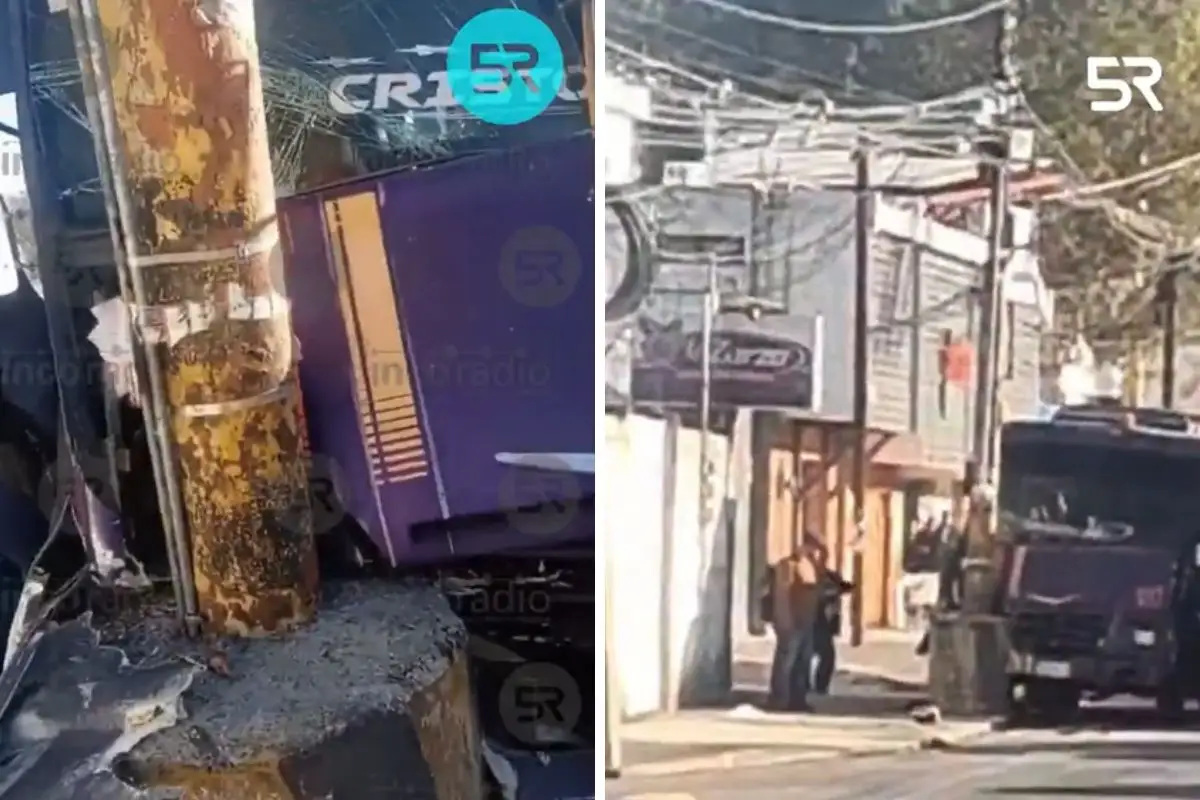 Ruta Morados se estrella contra poste y 13 usuarios resultan heridos 1 Ruta Morados chocó contra un poste y dejó 13 heridos