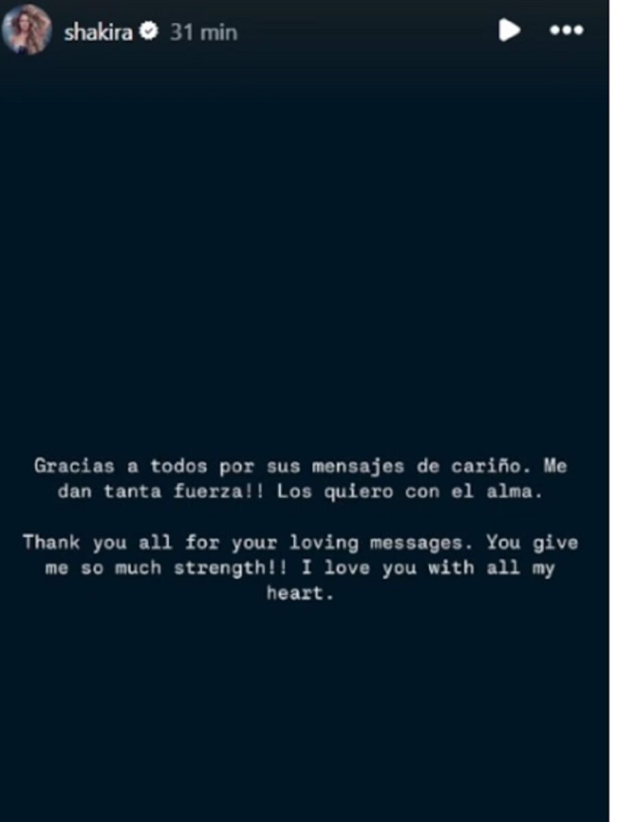 Shakira es dada de alta 