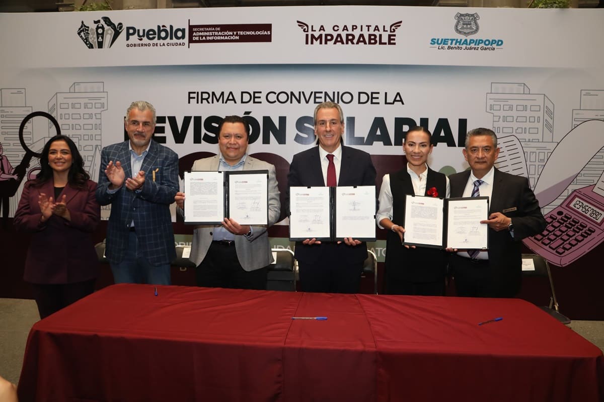 Firman Convenio de Revisión Salarial 2025 Gobierno de la Ciudad y Sindicato del Ayuntamiento 1 Convenio de Revisión Salarial 2025