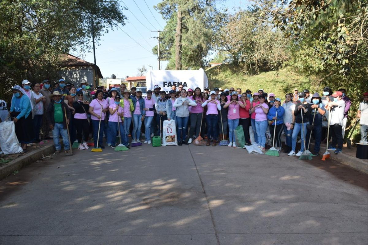 faena comunitaria en Eloxochitlán