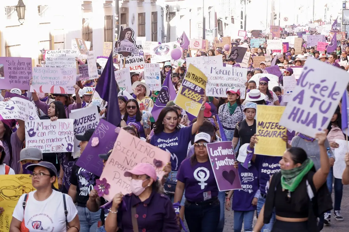 Marcha del 8M en Puebla 2025 Ruta, contingentes y medidas de seguridad