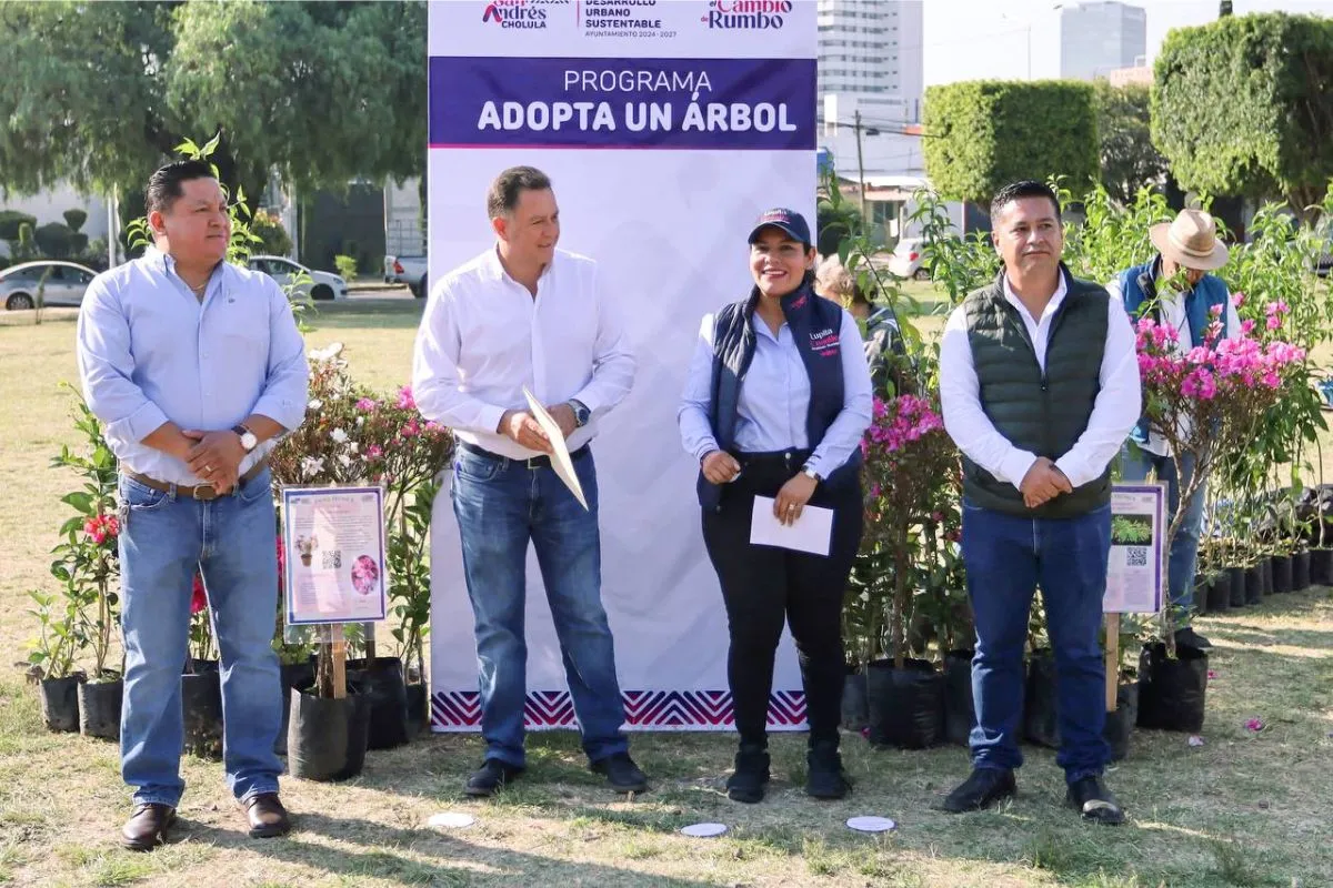 Promueve Lupita Cuautle el cuidado del medio ambiente con adopcion de arboles