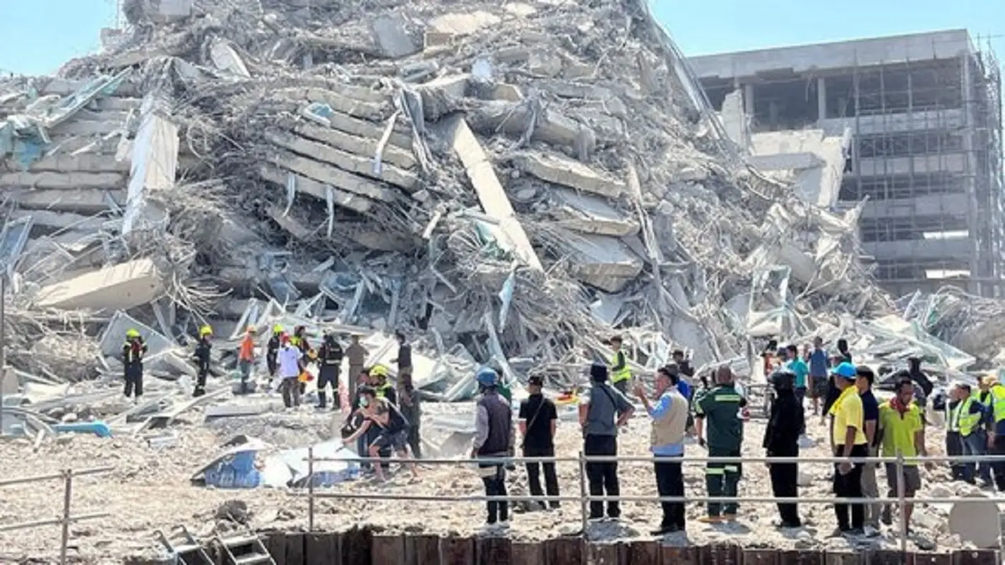 Terremoto de 7.7 sacude Tailandia: un edificio colapsa en Bangkok y mueren dos personas (VIDEOS) 1 Terremoto de 7.7 sacude Tailandia: un edificio colapsa en Bangkok y mueren dos personas