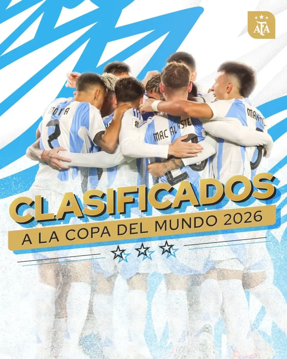 Argentina clasifica al Mundial 2026 tras empate entre Bolivia y Uruguay