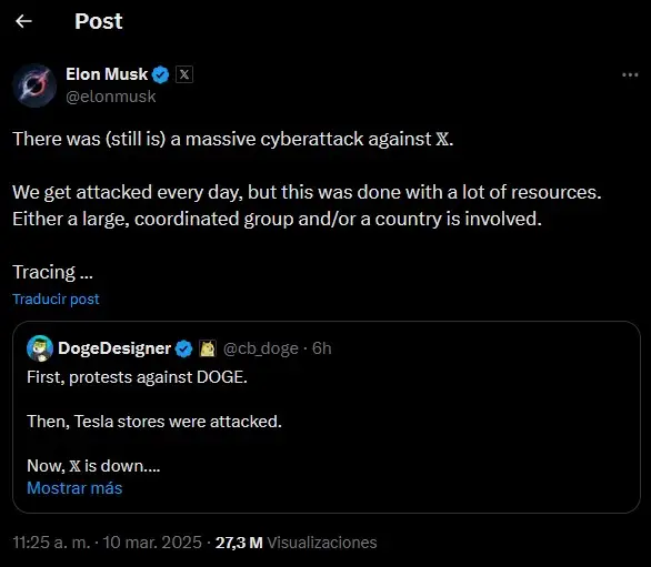 Ciberataque contra Twitter provocó su caída