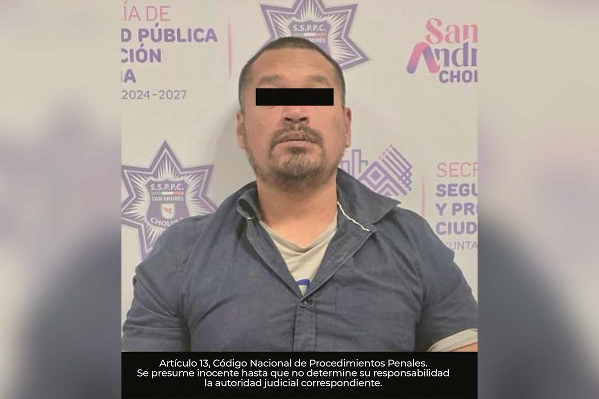 Detiene Policía de San Andrés Cholula a probable responsable de violencia familiar y lesiones dolosas 1 Detiene Policía de San Andrés Cholula a probable responsable de violencia familiar y lesiones dolosas