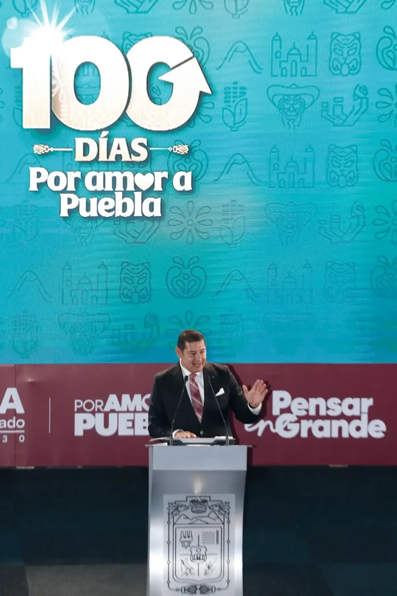 “No somos virreyes ni monarcas”: Armenta en su informe de 100 días por Amor a Puebla