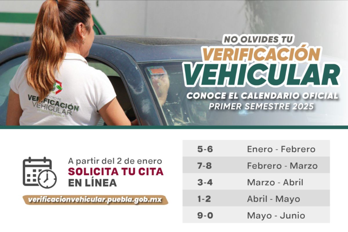 Calendario de verificación vehicular de abril 2025 en Puebla- ¿qué autos acuden?