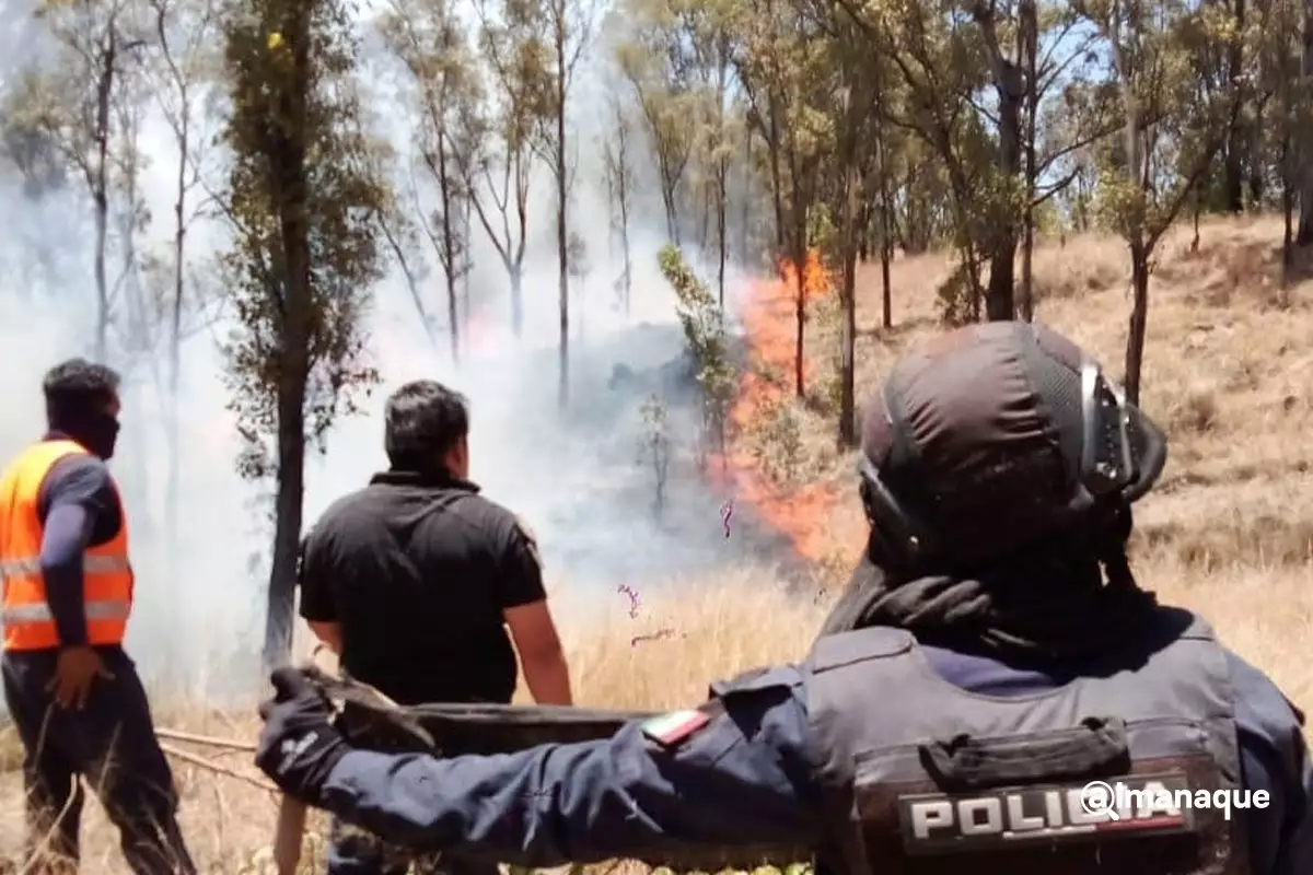 Policía y Bomberos de Cholula sofocan más de 20 incendios en el cerro zapotecas 2 Policia y Bomberos de Cholula sofocan mas de 20 incendios en el cerro zapotecas 2