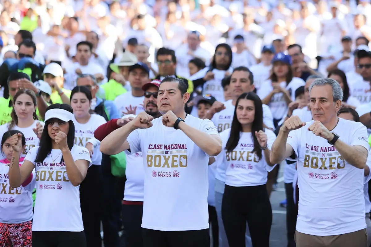 Por la paz y contra las adicciones, Puebla se unió a Clase Nacional de Boxeo de la presidenta Sheinbaum 1 Por la paz y contra las adicciones, Puebla se unió a Clase Nacional de Boxeo de la presidenta Sheinbaum