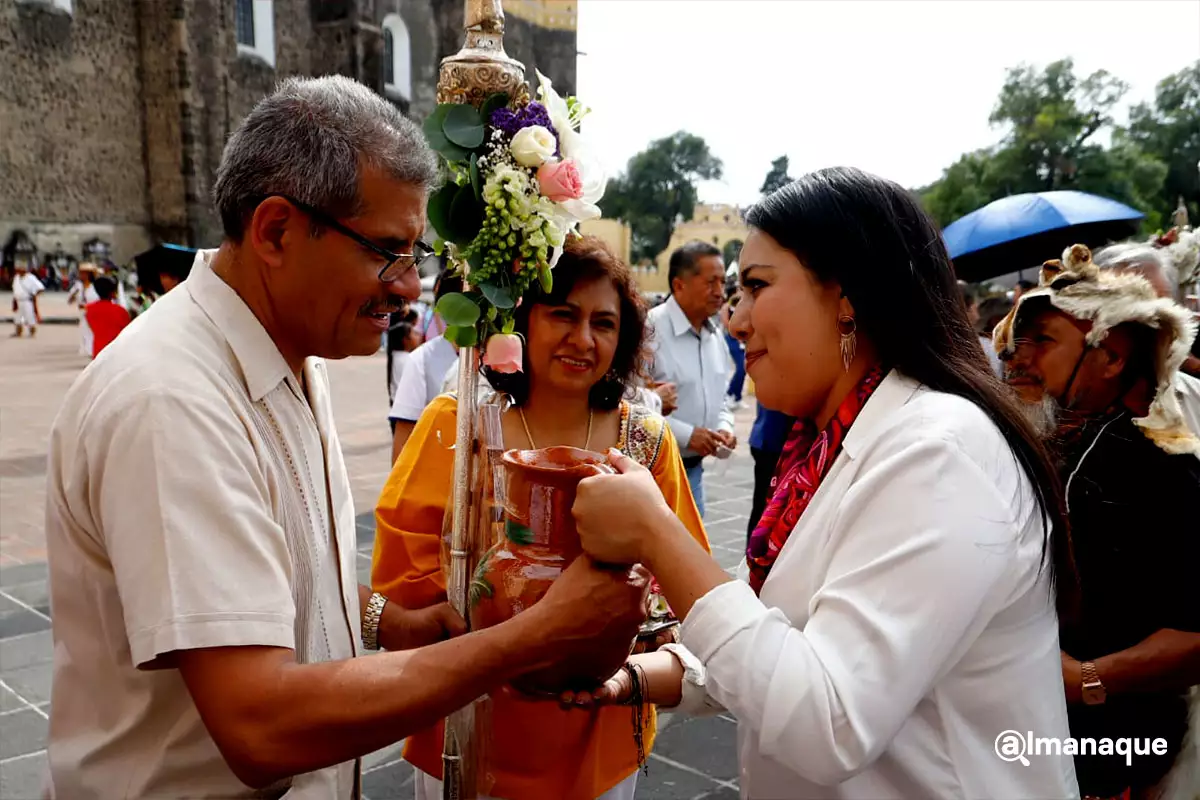 Tonantzin Fernández fortalece la identidad de San Pedro Cholula en la Tlahuanca 2025 7 Tonantzin Fernandez fortalece la identidad de San Pedro Cholula en la Tlahuanca 2025 4