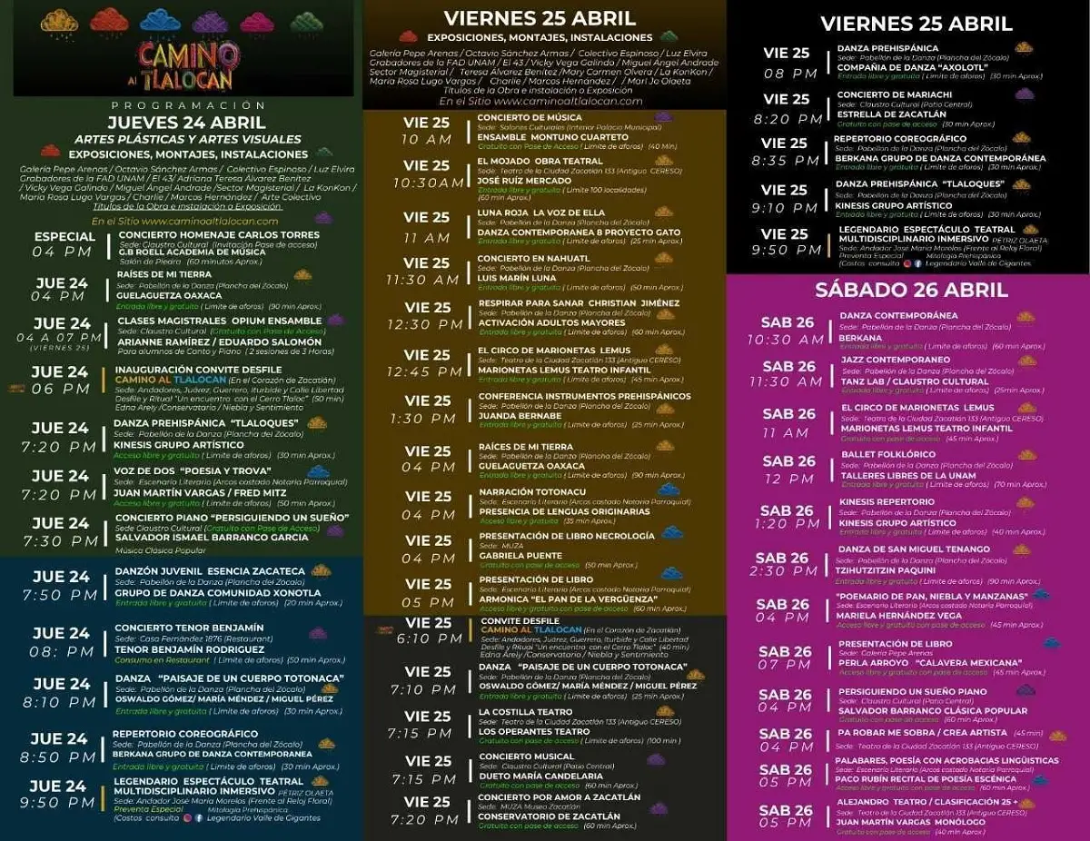 Festival Tlalocan en Zacatlán: estos son los talleres y clases magistrales gratuitas 2 Festival Camino al Tlalocan tendrá talleres y clases gratis