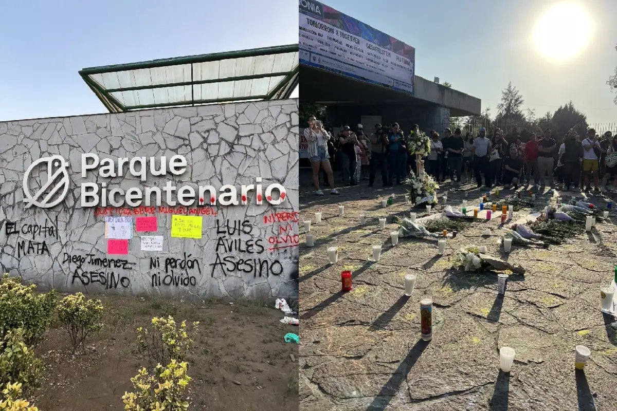 FOTOS: Con pancartas, veladoras y flores exigen justicia por Berenice y Miguel en el Parque Bicentenario 3 FOTOS: Con pancartas, veladoras y flores exigen justicia por Berenice y Miguel en el Parque Bicentenario