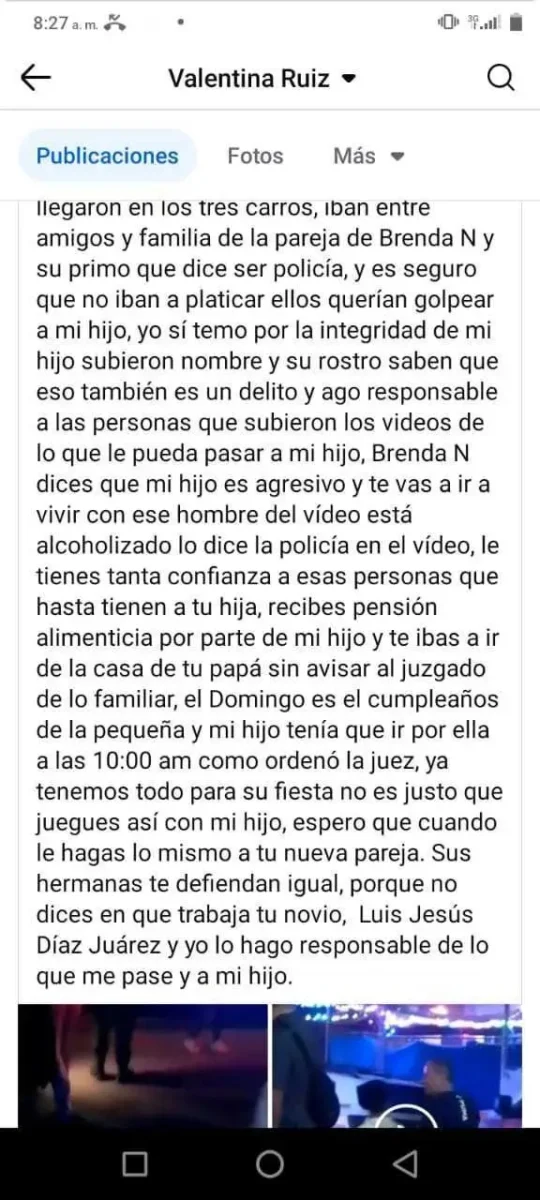 Familia del policía detenido por golpear mujer exige justicia