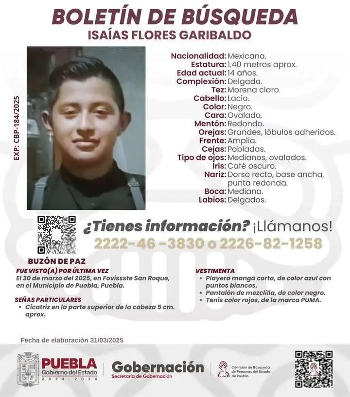 Familiares exigen justicia por Isaías Flores desaparecido en Puebla