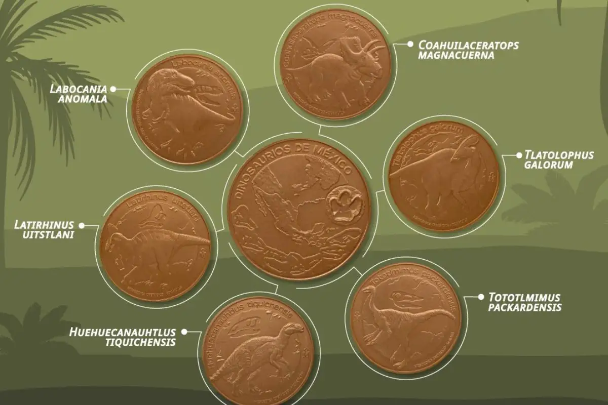 Casa de Moneda de México lanza colección de medallas con dinosaurios 1 Casa de Moneda de México lanza colección de medallas con dinosaurios