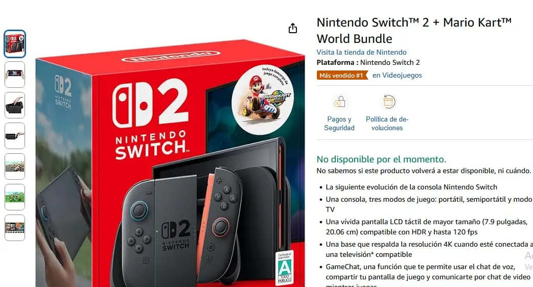 nintendo switch 2 se agota 2
