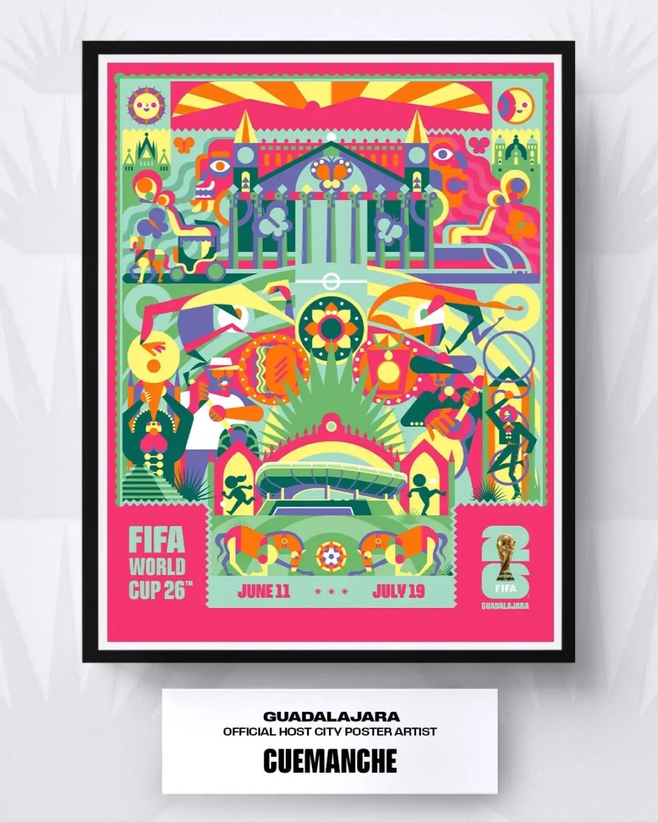 Así es el póster de Guadalajara para el Mundial 2026