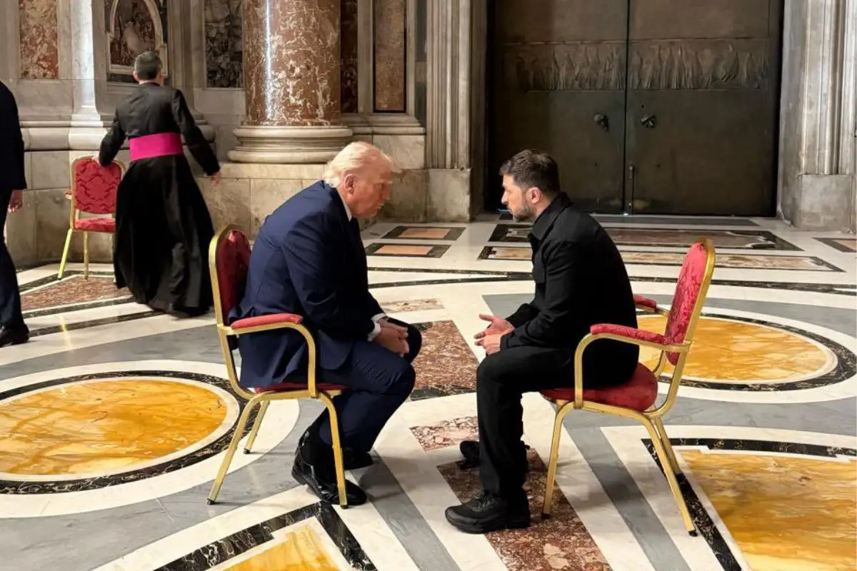Funeral del papa Francisco se ve empañado por la reunión en el Vaticano entre Trump y Zelenski 1 Funeral del papa Francisco se ve empañado por la reunión en el Vaticano entre Trump y Zelenski
