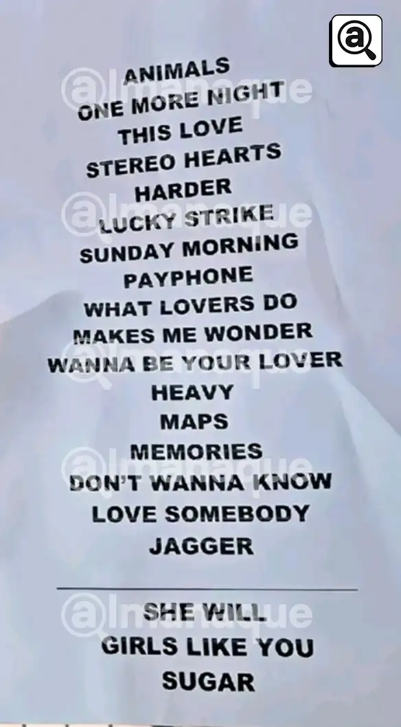 El setlist de Maroon 5 en la inauguración de la Feria de Puebla 2025 