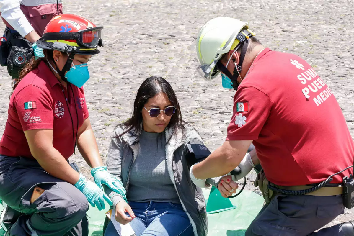 Participan más de un millón de poblanos en Simulacro Nacional 2025