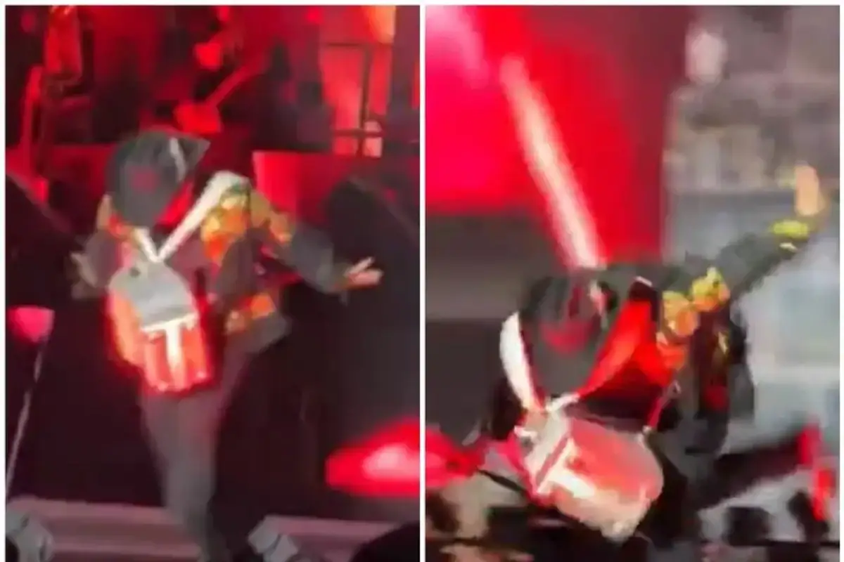 Alfredo Olivas se cae en pleno concierto al intentar imitar a Naruto; video se vuelve viral 1 Alfredo Olivas se cae en pleno concierto al intentar imitar a Naruto