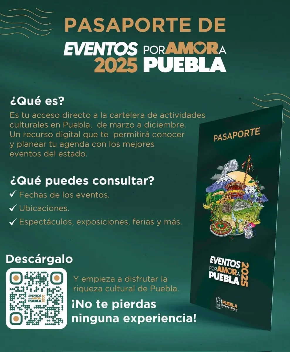 Así puedes descargar el pasaporte turístico Eventos por Amor a Puebla 2025 2 Así puedes descargar el pasaporte turístico Eventos por Amor a Puebla 2025
