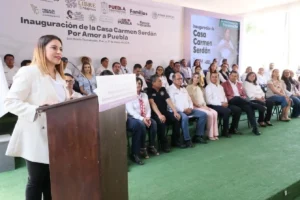 Casas Carmen Serdán son refugios seguros para mujeres, reconoce Olimpia Coral