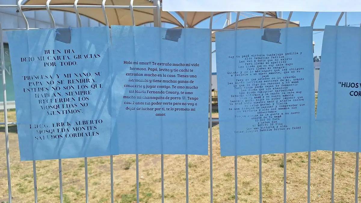 Colectivos colocan el primer tendedero masculino en Puebla