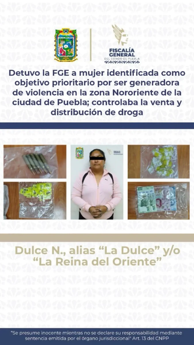 Detienen a La Reina del Oriente