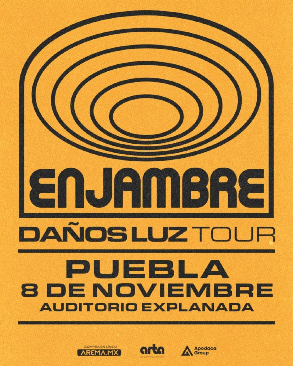 Enjambre en Puebla Regresa con su “Daños Luz Tour” y esto es lo que debes saber