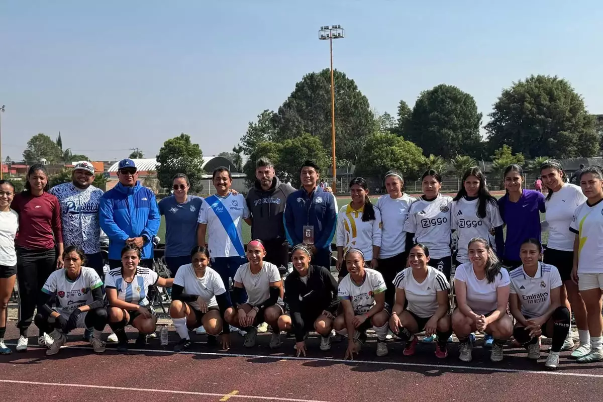 Gran participacion en las visorias del Club Puebla Femenil en San Pedro Cholula 3