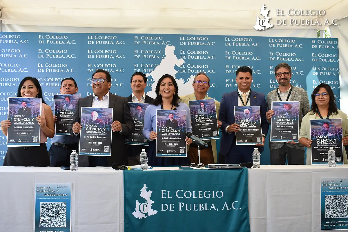 Presidenta de El Colegio de Puebla anuncia El “Foro de Ciencia y Gobernanza para el Desarrollo Regional Metropolitano” 1 Presidenta de El Colegio de Puebla anuncia El “Foro de Ciencia y Gobernanza para el Desarrollo Regional Metropolitano”
