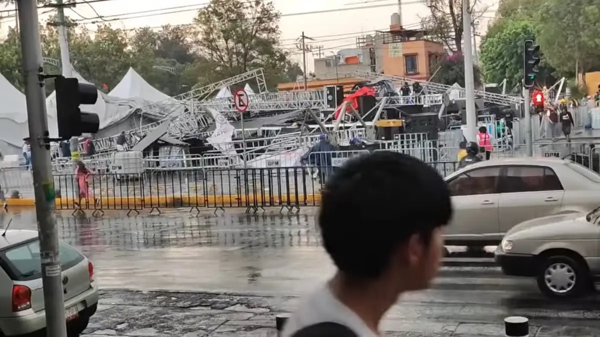 ¿Por qué se derrumbó el escenario en la alcaldía Gustavo A. Madero? 2 ¿Por qué se derrumbó el escenario en la alcaldía Gustavo A. Madero?