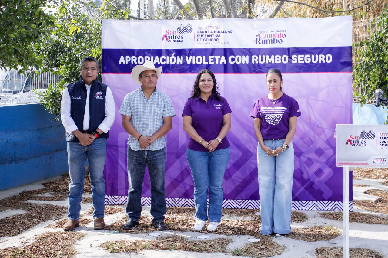 Promueve Lupita Cuautle más espacios públicos para todos en Cholula
