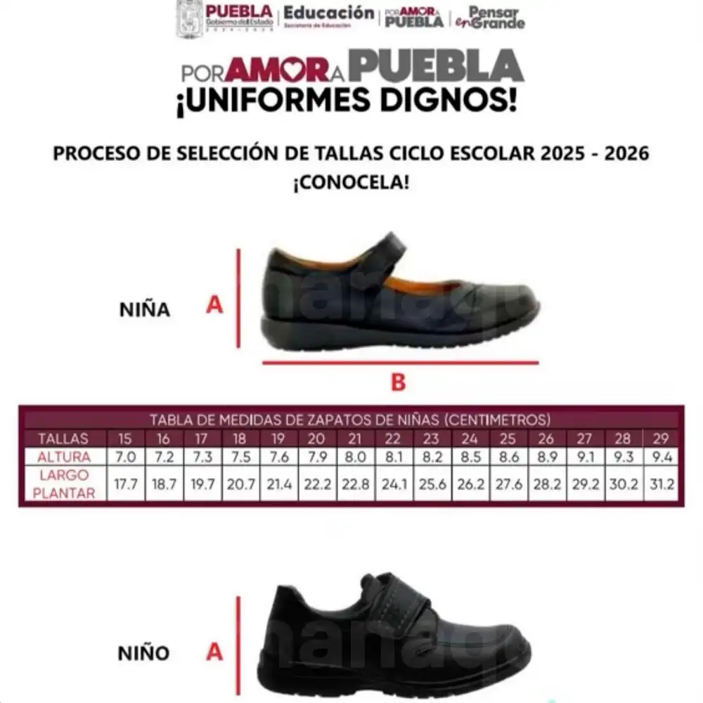nuevo uniforme escolar puebla sep 2