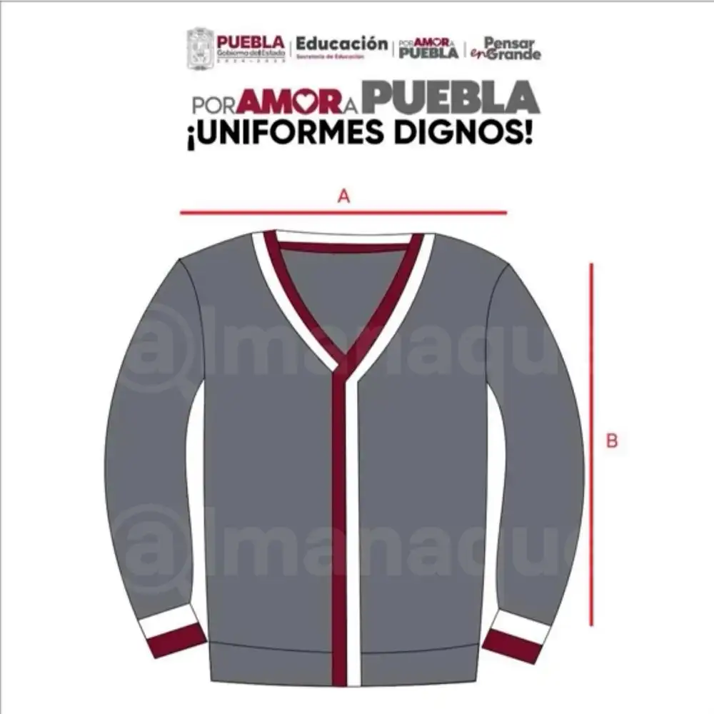 nuevo uniforme único en Puebla