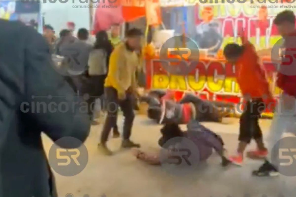 pelea en la feria de puebla 2025