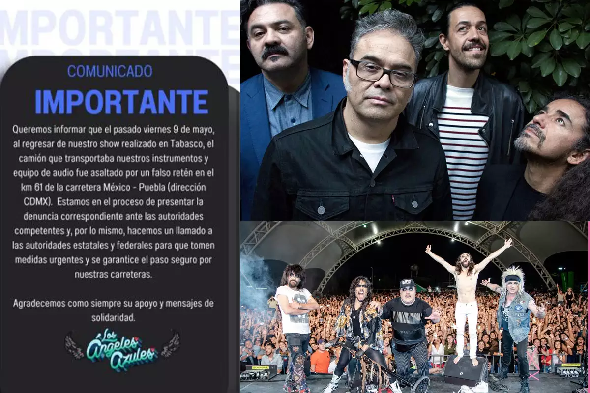 Los grupos que les han robado sus instrumentos o equipo de sonido en la México-Puebla 1 robo de instrumentos en la México-Puebla