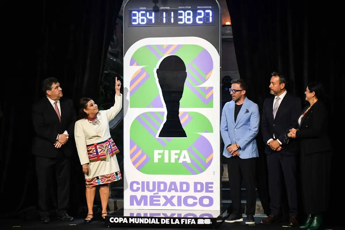 Así fue la develación del reloj de la cuenta regresiva para el Mundial del 2026