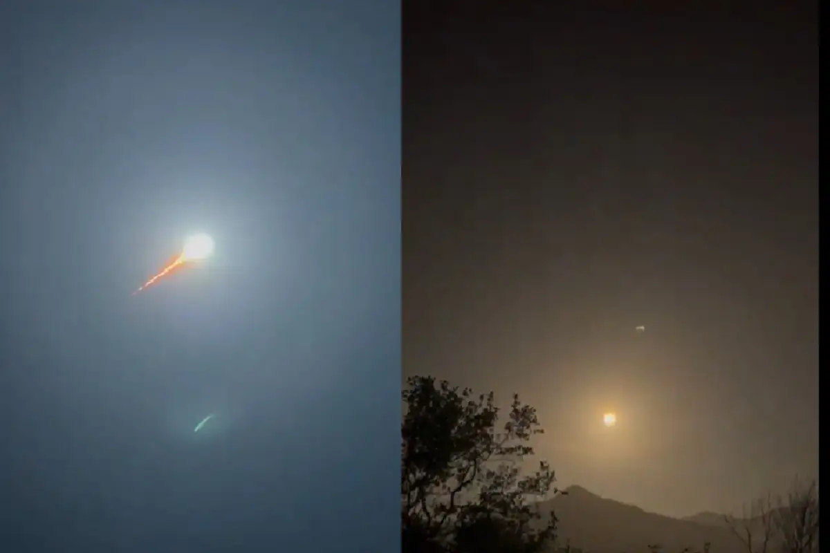 VIDEOS: Así se vio el bólido que cruzó el cielo en Nuevo León 1 Así se vio el paso de un bólido en Nuevo León