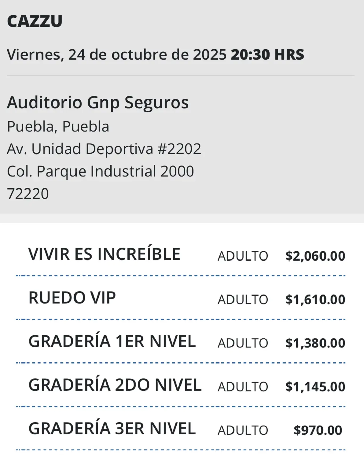 Estos son los precios de los boletos para Cazzu en Puebla