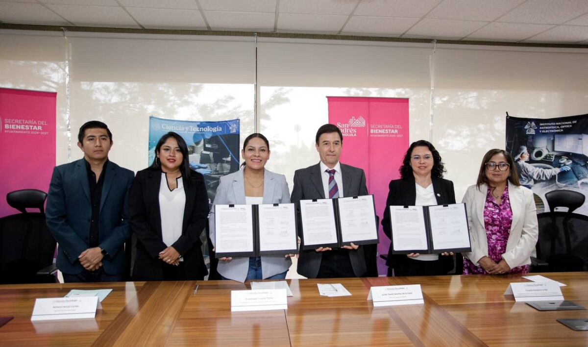 San Andrés Cholula e INAOE consolidan alianza para impulsar la ciencia y el bienestar social