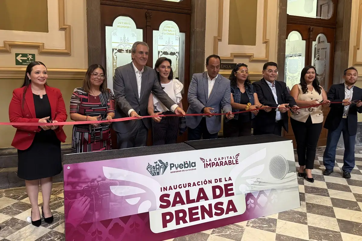 Inauguran sala de prensa del Ayuntamiento de Puebla tras seis meses de rehabilitación 2 Inauguran sala de prensa del Ayuntamiento de Puebla tras seis meses de rehabilitación