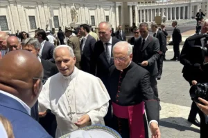 Marching Band de Puebla toca para el Papá Leon XIV en El Vaticano