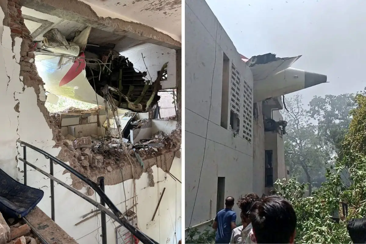 Así quedó albergue para estudiantes tras la caída del avión de Air India 1 Así quedó albergue para estudiantes tras la caída del avión de Air India