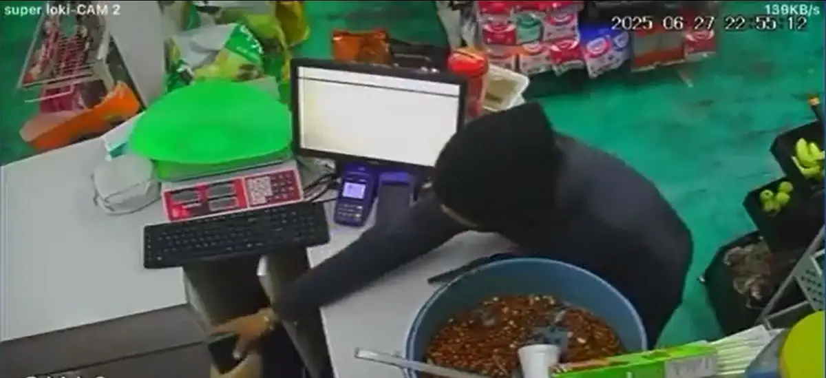 asalto en minisúper de Sanctorum