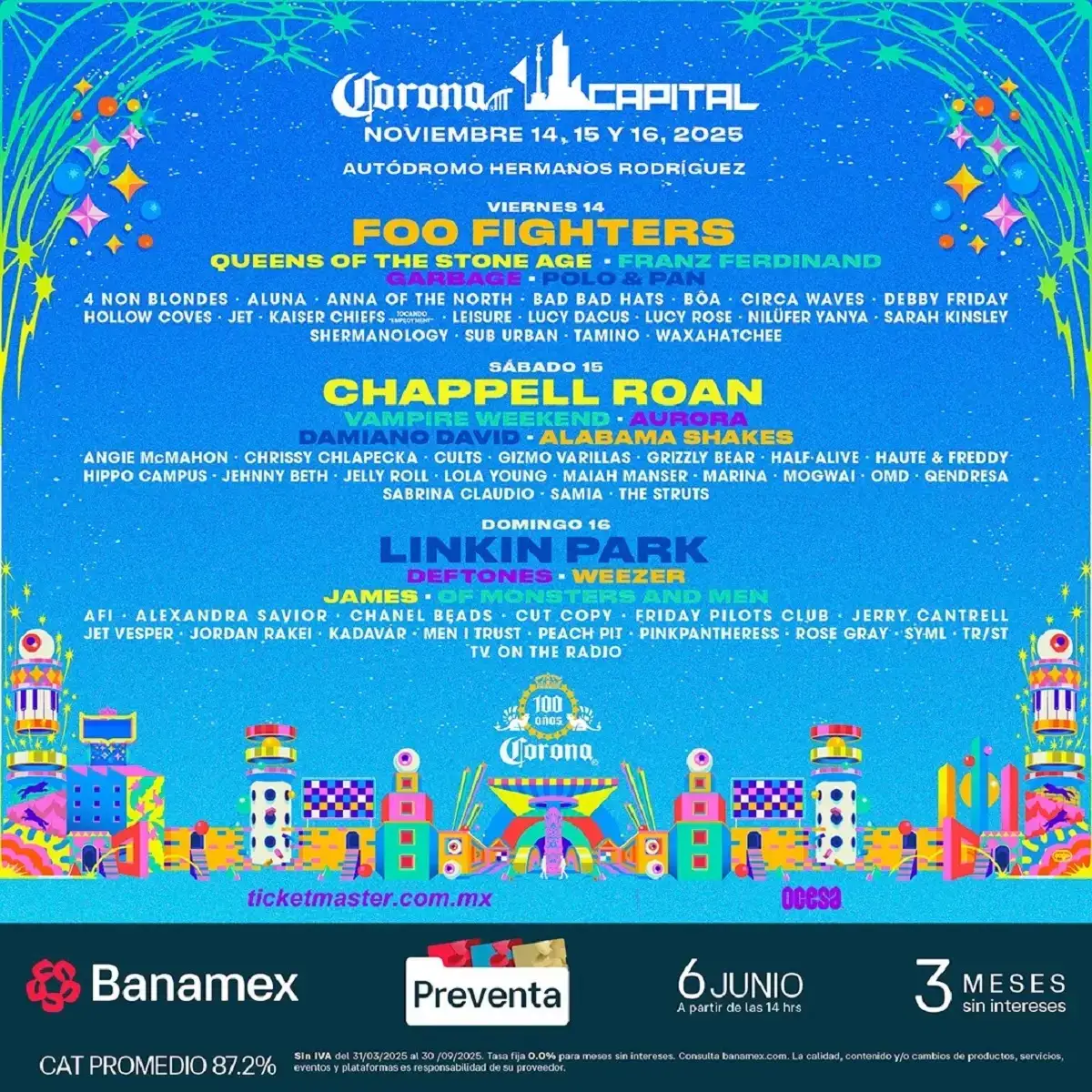 ¿Cuánto costarán los boletos del Corona Capital 2025? Carísimos por cierto