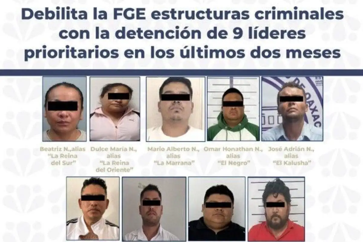 Debilita la FGE estructuras criminales con la detención de 9 líderes prioritarios en los últimos dos meses 1 Debilita la FGE estructuras criminales con la detención de 9 líderes prioritarios en los últimos dos meses